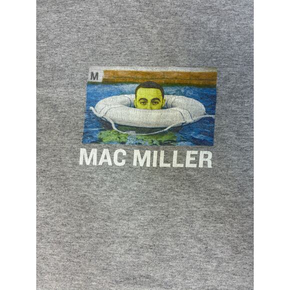 Product By Mac Miller T-Shirt Unisex US XL Cotton Hiphop Album Gray Wake Music - Picture 1 of 6